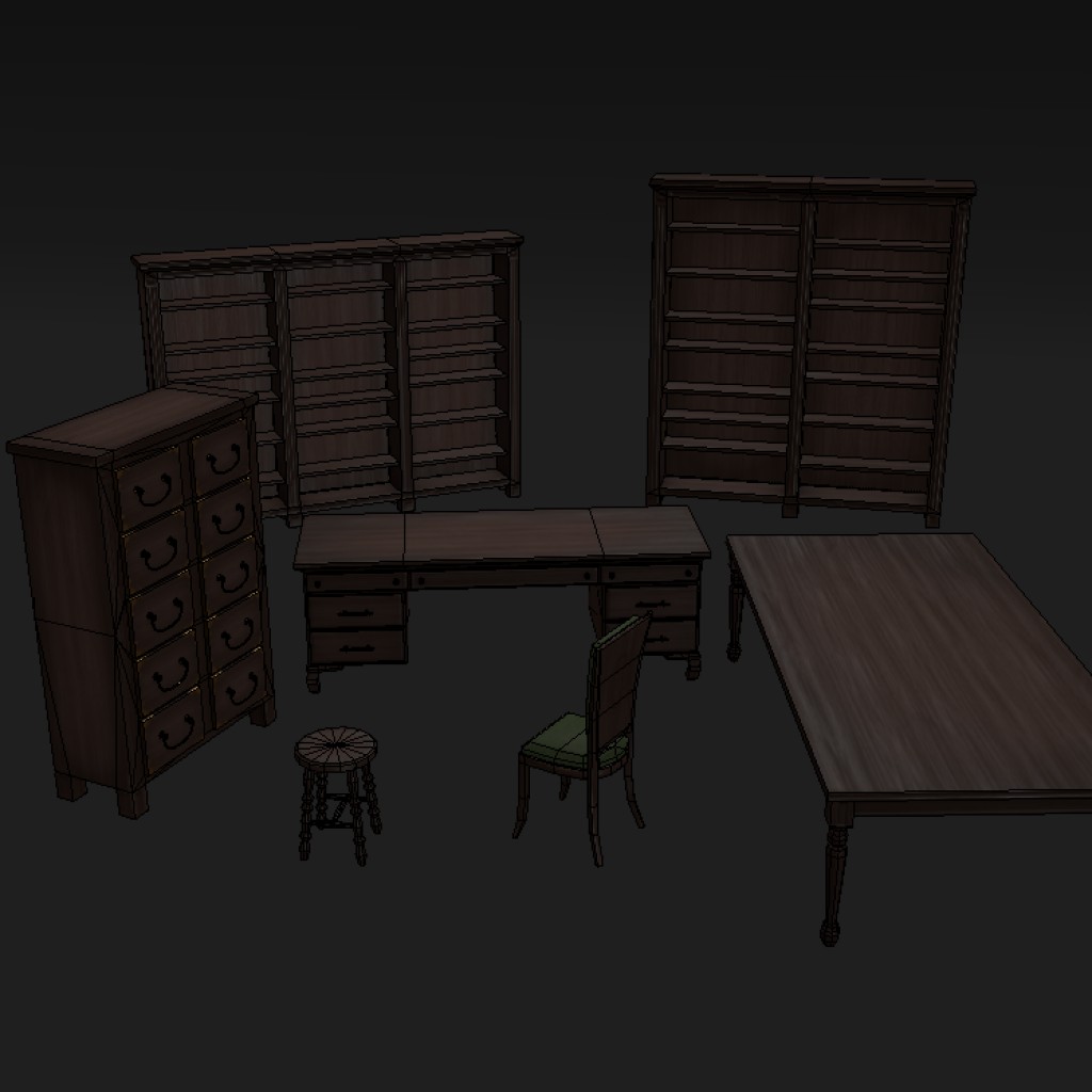 Furniture Pack (Low Poly) preview image 2